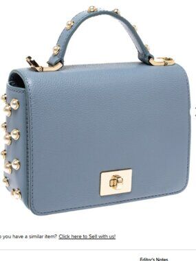 Kate Spade Serrano Place Pearl Maisie Crossbody in blue pebbled leather